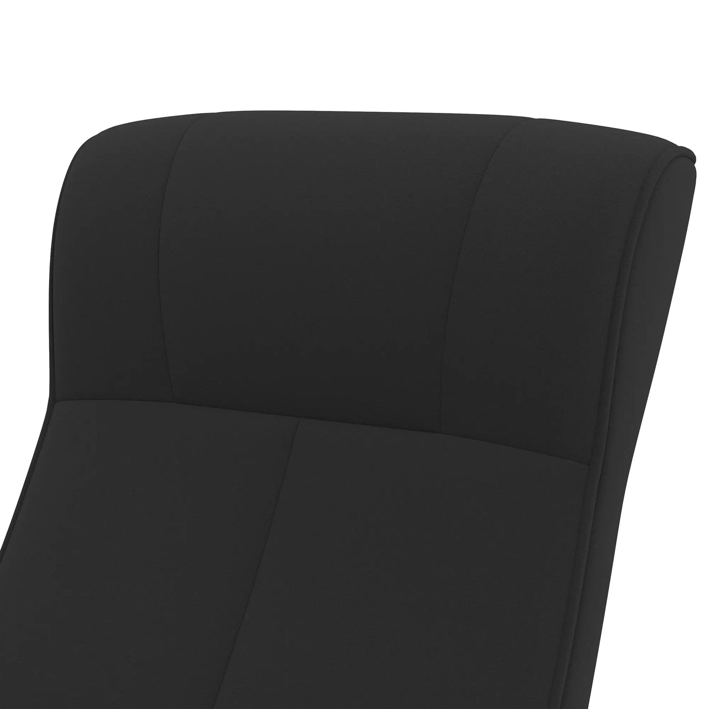 Nancy's Teixoso Relaxfauteuil met Hocker - Relaxstoel - Loungestoel - Zwart