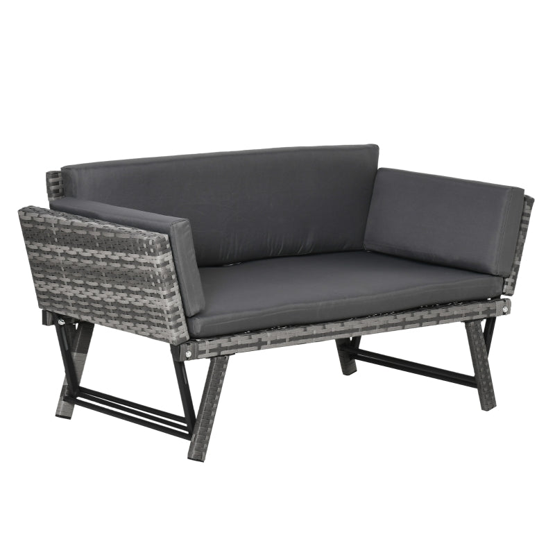 Nancy's Uxbridge Lounge Sofa - Canapé de jardin 2 places avec accoudoirs rabattables