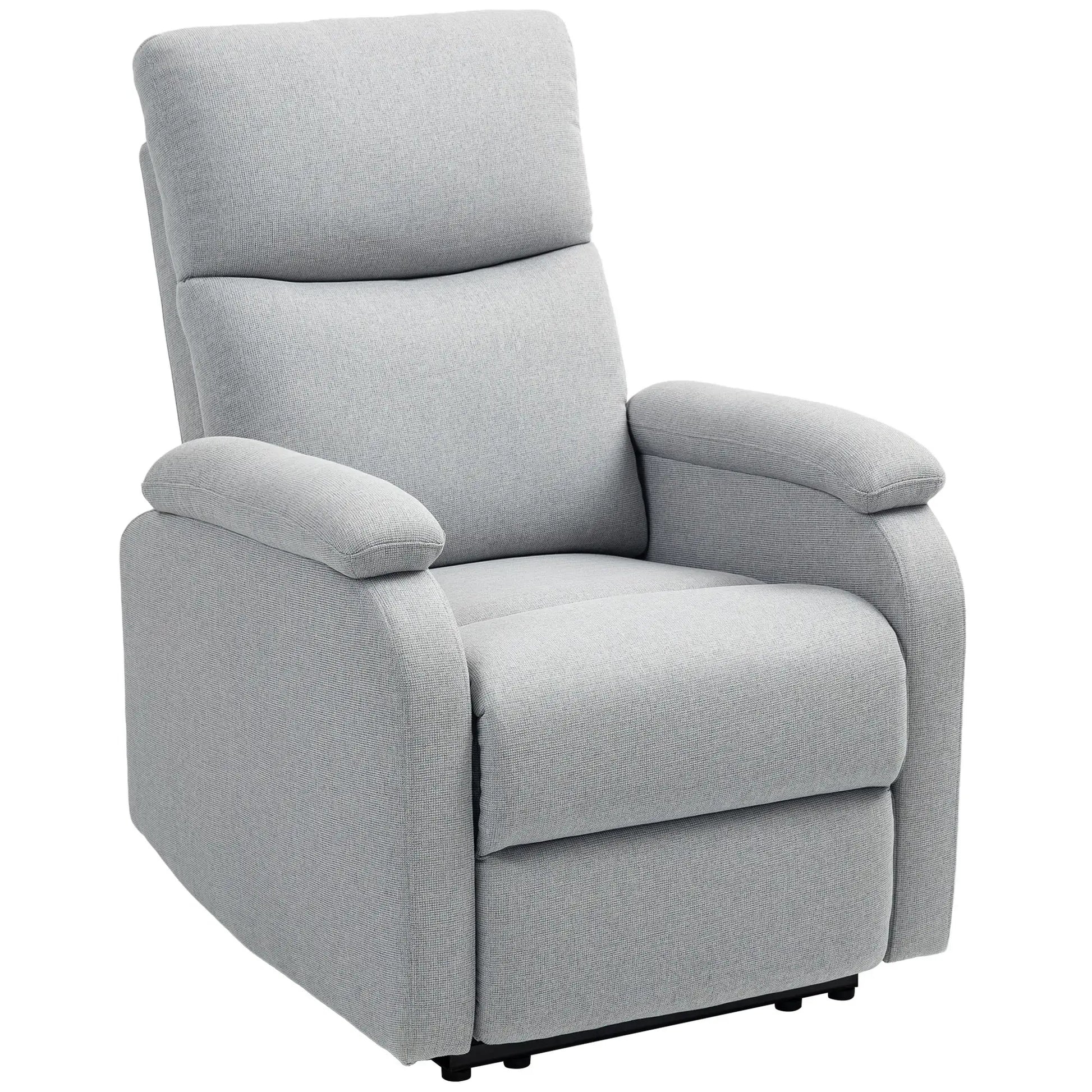 Nancy's Castelvenere Relaxfauteuil - Relaxstoel - Kantelbaar - Grijs - Linnen