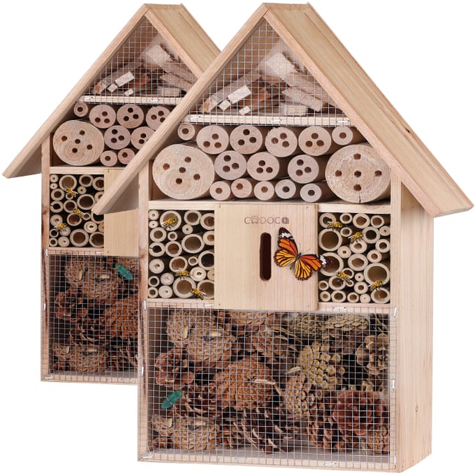 Nancy's Agliana Insect Hotel - Nesting Box - Set of 2 - 48 x 31 x 10 cm