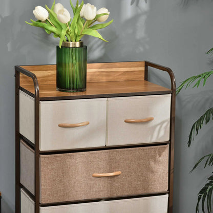 Nancy's Comenda Commode - Dressoir - Sideboard - Opbergkast - Veelkleurig - ± 60 x 30 x 100 cm