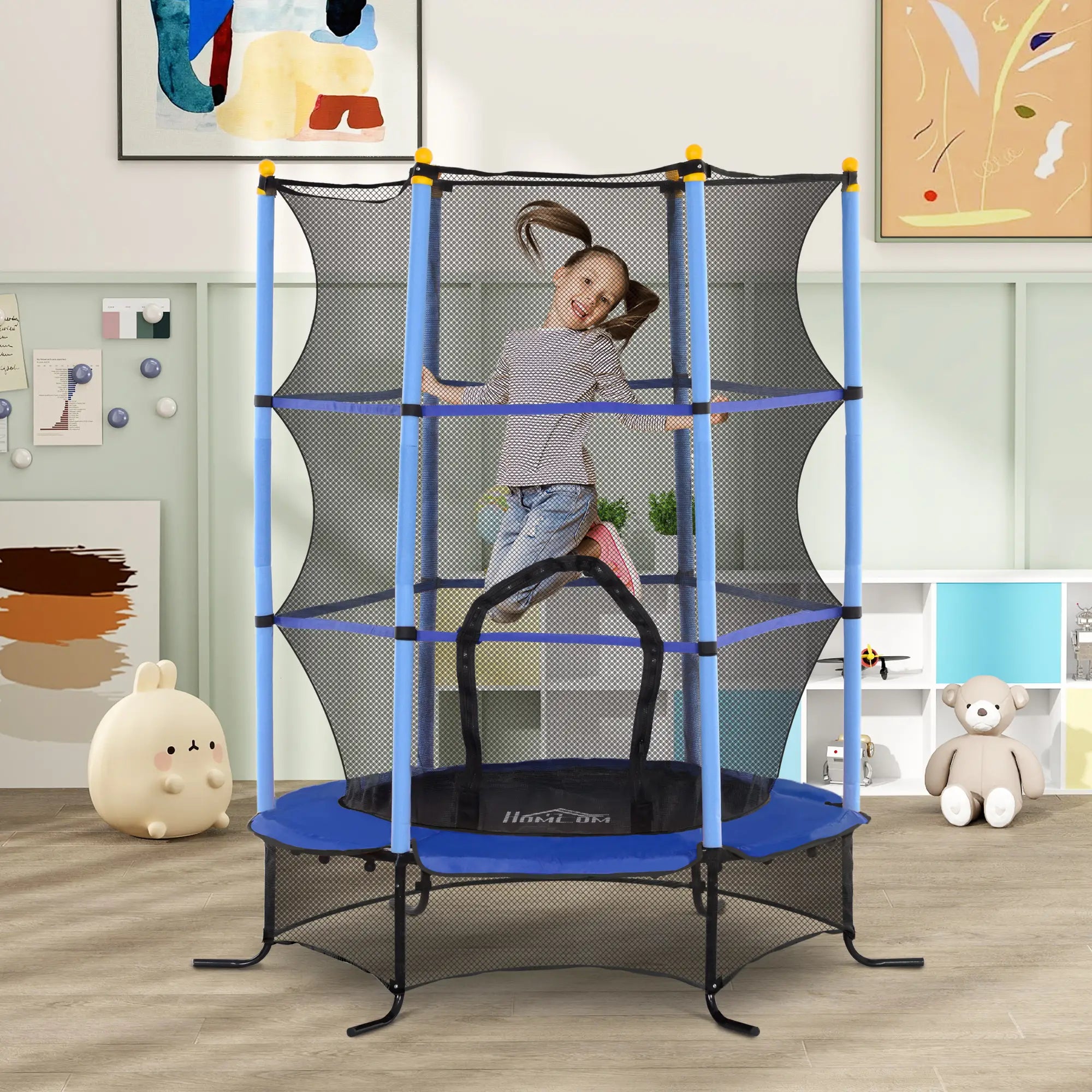 Nancy's Canicattì Trampoline met Veiligheidsnet - Blauw - ± Ø 160 cm