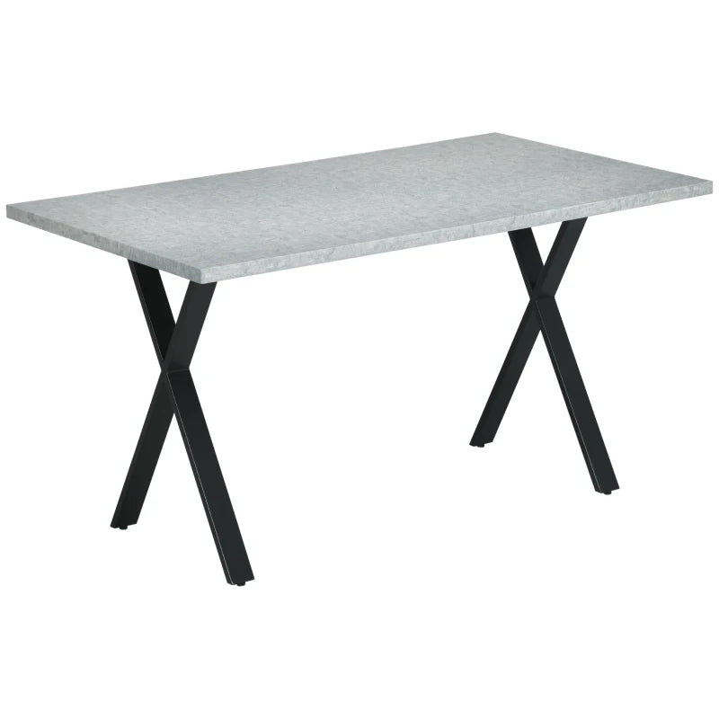 Nancy's Calvos Dining table - Kitchen table - Table - Gray / Black - MDF / Steel - 140 x 80 x 76 cm