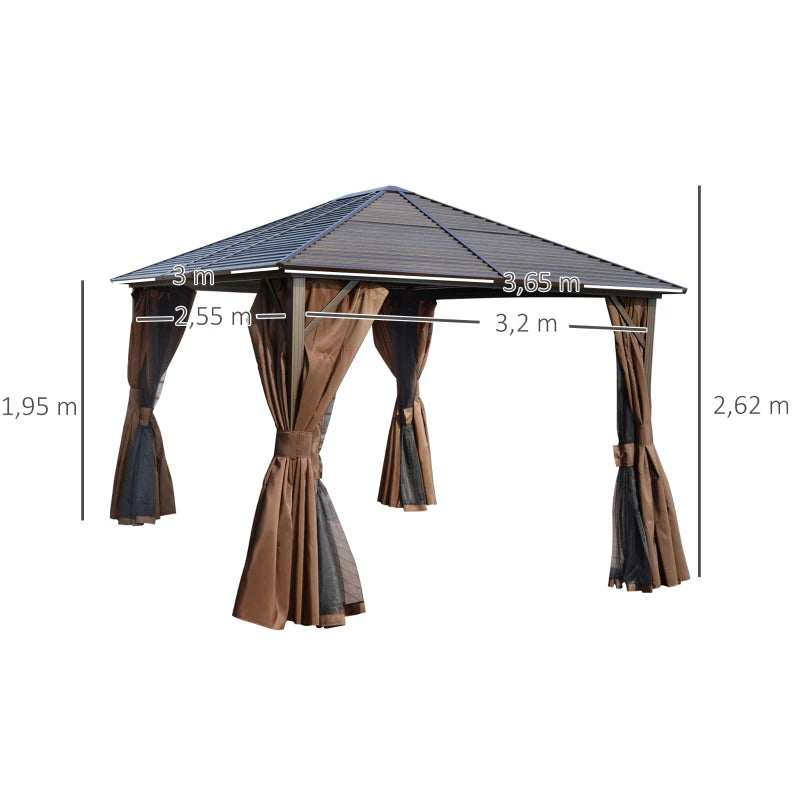 Nancy's Lago Paviljoen - Party Tent - Tuin Paviljoen - Prieel - ± 300 x 365 x 260 cm