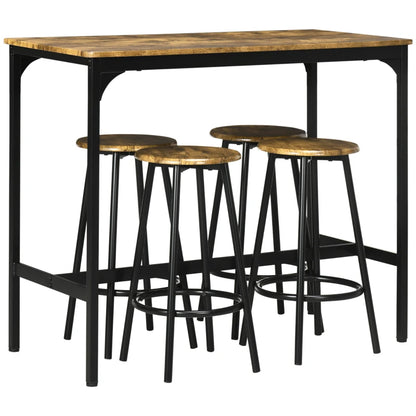 Nancy's Albignasego Bartafel Set - 5-Delige Bar Set - Bruin / Zwart