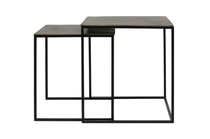 Nancy's Soengas Coffee Table Set - Side Table Set - Steel - Bronze