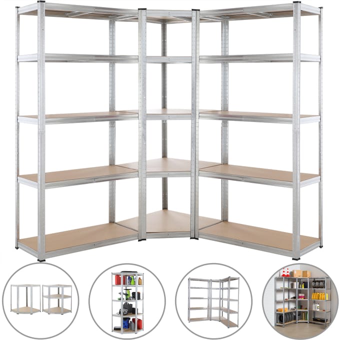 Nancy's Brescello Shelving Unit - Storage Cabinet - Shelving Rack - Corner Cabinet - 3-Piece