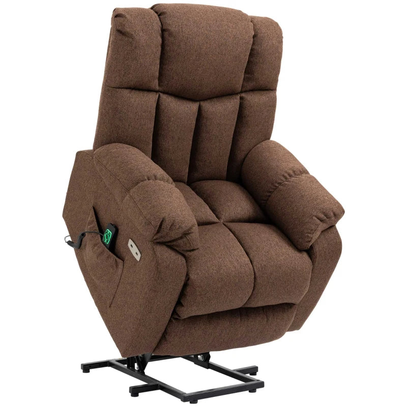 Nancy's Troviscal Relaxfauteuil - Relaxstoel - Ligstoel - Bruin - Linnen