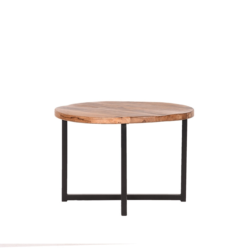 LABEL51 Coffee table Dex - Side table - Rough - Mango wood - Round - Ø 60 cm