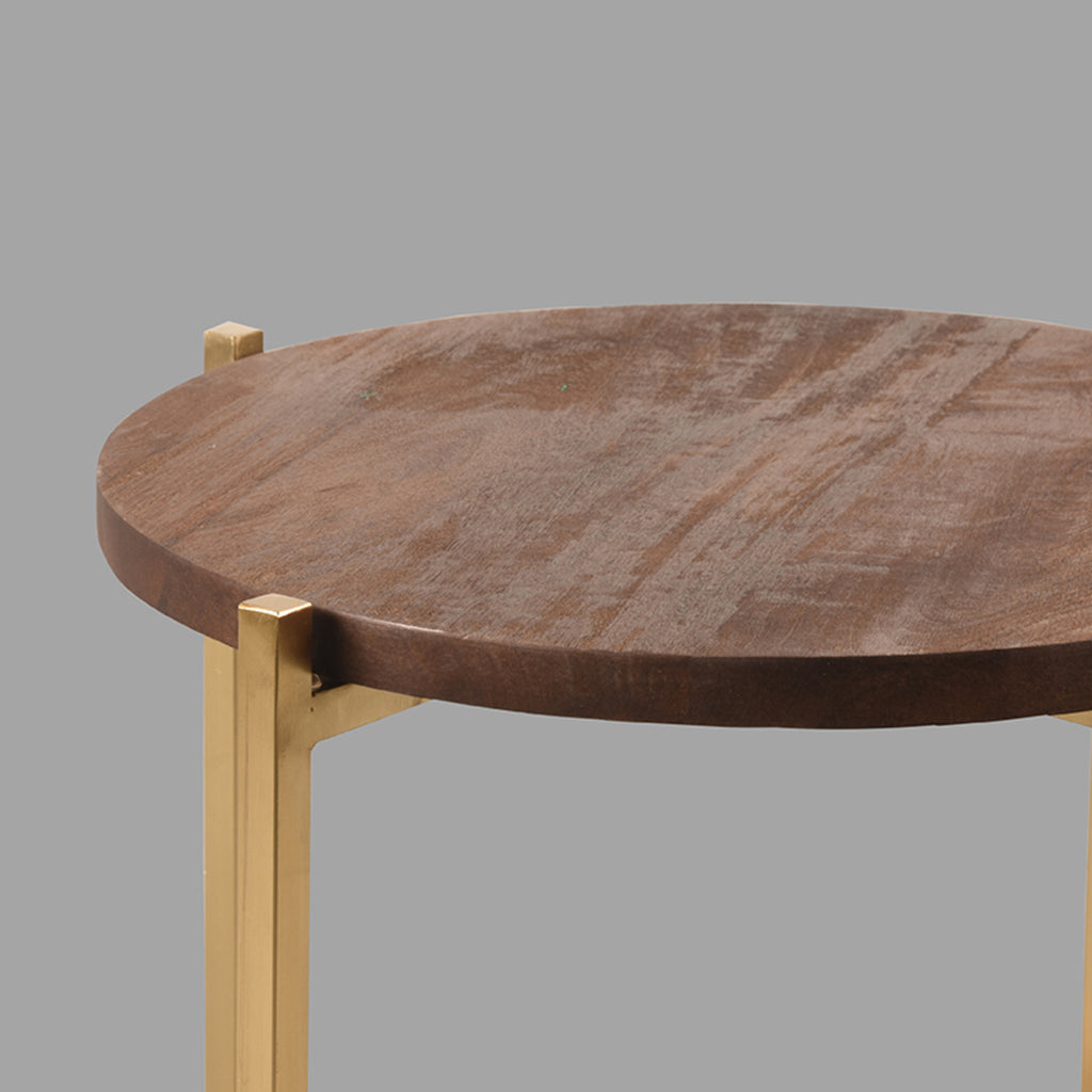 LABEL51 Side table Dox - Espresso - Mango wood