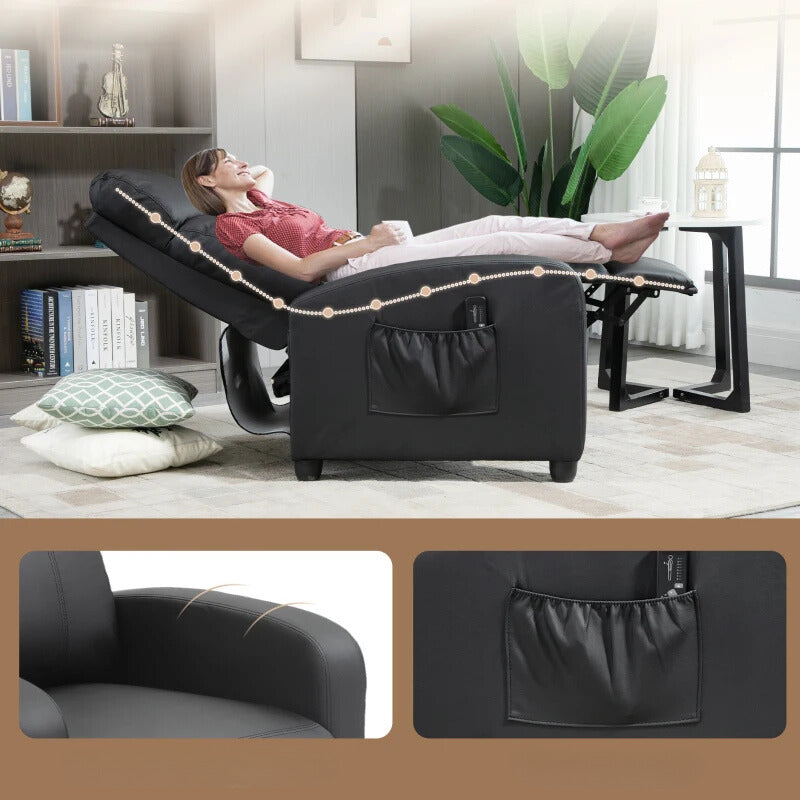 Nancy's Alvoco Massagestoel - Relaxstoel - Massage Fauteuil - Verstelbaar - Zwart