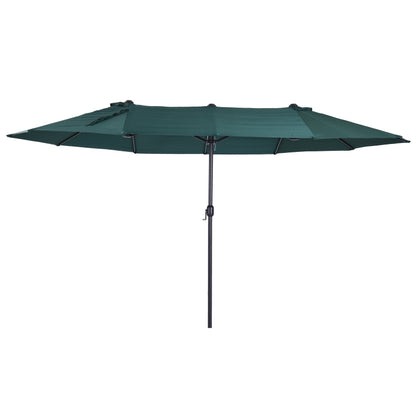 Nancy's Alba Lake Parasol - Groen - ± 460 x 270 cm