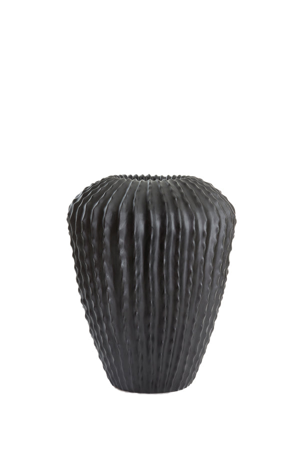 Vase Sanfins de Nancy - Vase à fleurs - Pot de plantes - Pot de fleurs - Noir - ± 50 x 65 cm