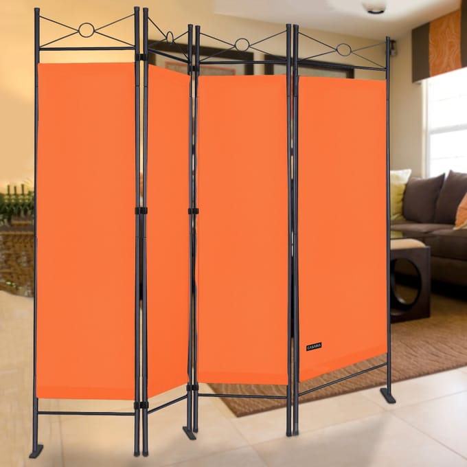 Nancy's Teixeira Kamerscherm - Privacyscherm - Roomdivider - Oranje - ± 160 x 180 cm