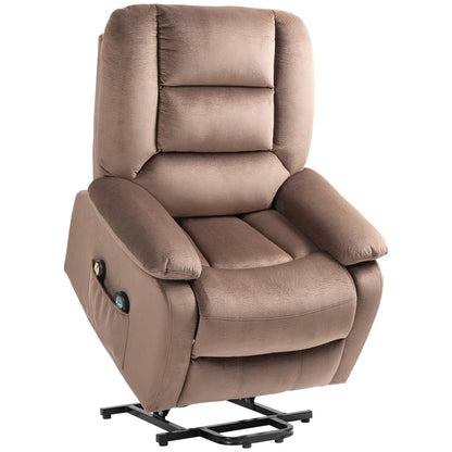 Nancy's Valverde Sta op stoel - Opsta stoel - Seniorenstoel - Massagestoel - Relaxfauteuil - Bruin - Polyester