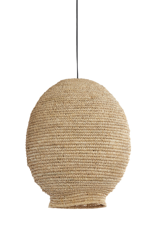 Nancy's Caetano Hanglamp - Verlichting - Naturel - Rotan - ± 45 x 55 cm