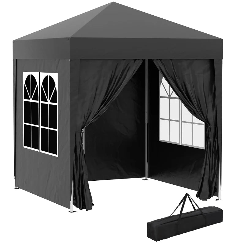 Nancy's Besteiros Pavilion - Party Tent - Garden Pavilion - Black - 200 x 200 x 240 cm