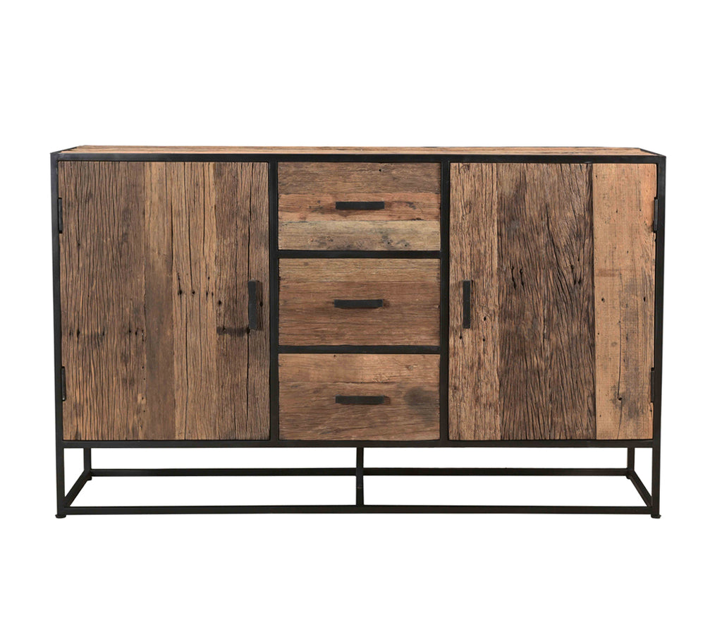 Buffet Lima de Nancy - Riverwood - Acier Enduit - 40 x 150 x 90 cm