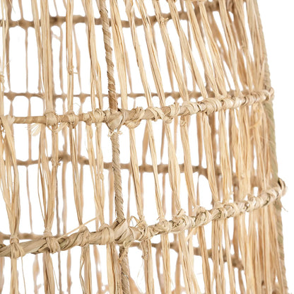 Bazar Bizar Casita Hanglamp - Naturel - Gras - 60 x 60 x 85 cm