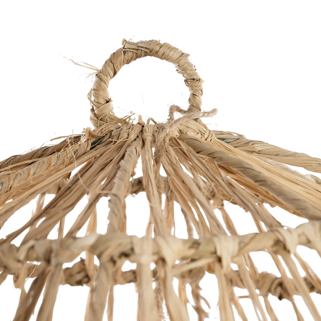 Bazar Bizar Casita Hanglamp - Naturel - Gras - 60 x 60 x 85 cm