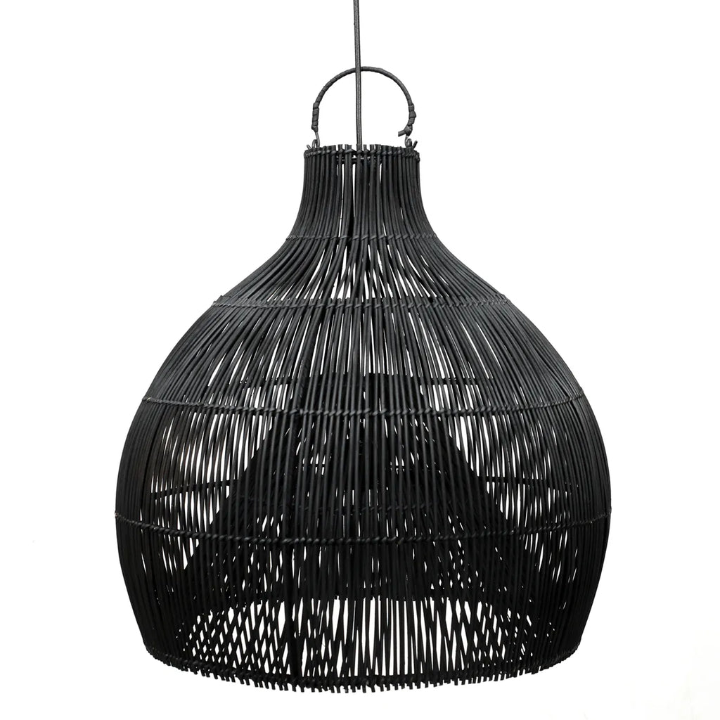 Bazar Bizar Lobster Trap Hanglamp - Zwart - Rotan - 55 x 55 x 55 cm