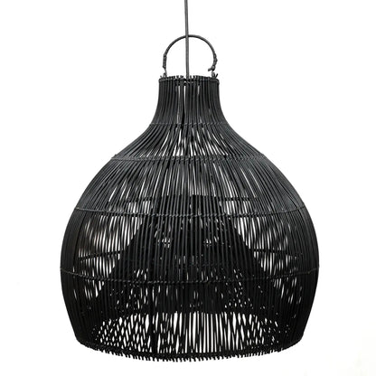 Bazar Bizar Lobster Trap Hanglamp - Zwart - Rotan - 55 x 55 x 55 cm