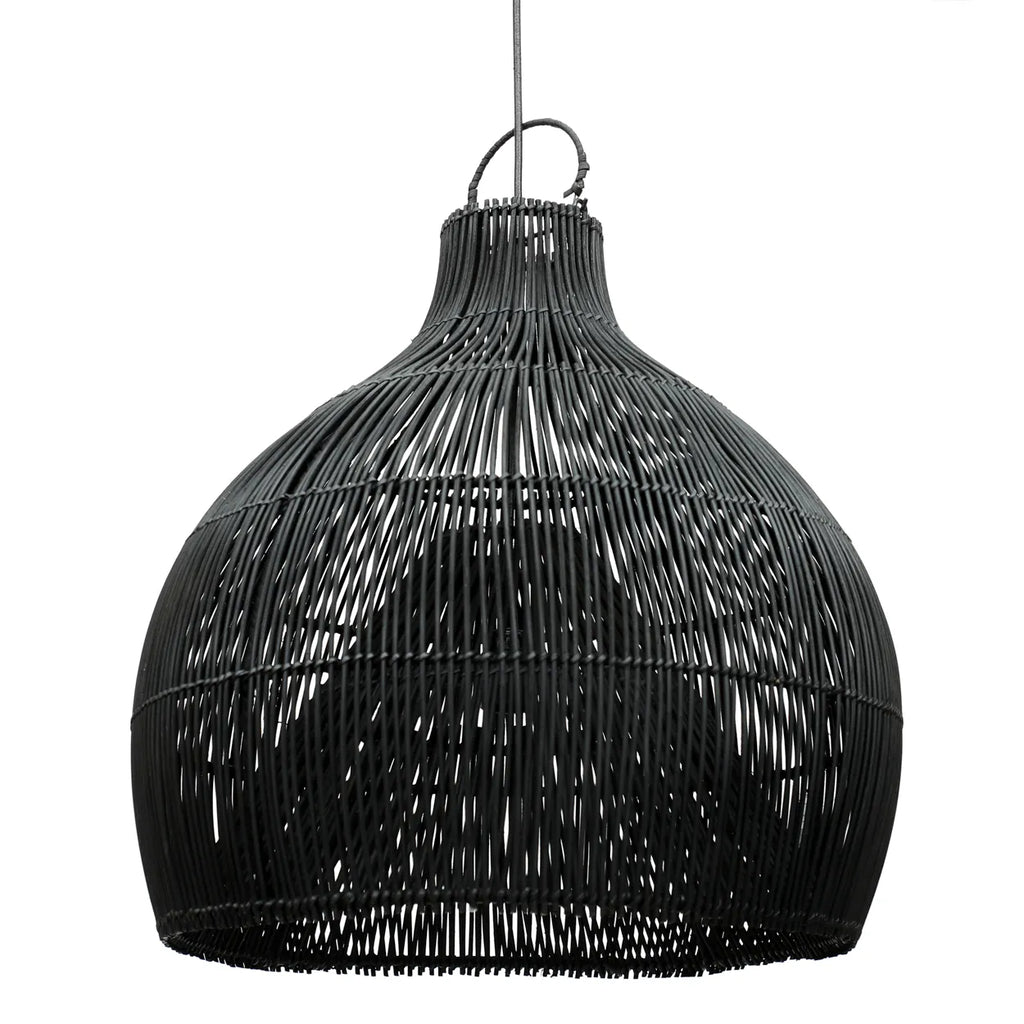 Bazar Bizar Lobster Trap Hanglamp - Zwart - Rotan - 55 x 55 x 55 cm