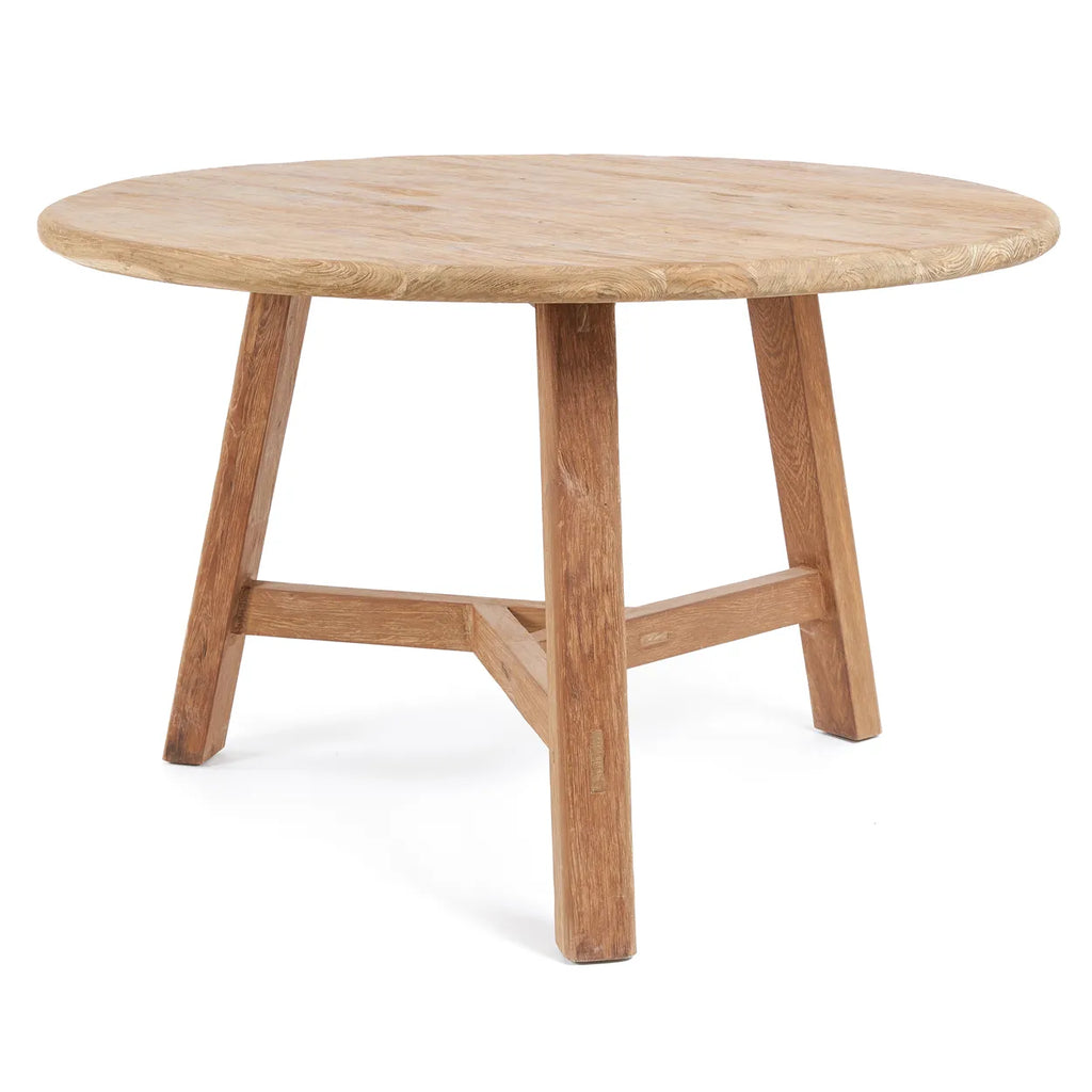 Bazar Bizar Noguchi Eettafel - Rond - Naturel - Teakhout - Ø 120 cm