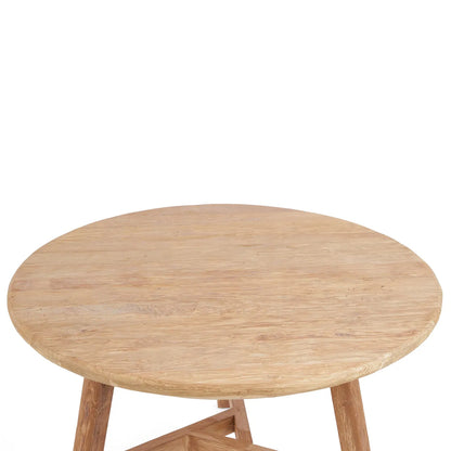 Bazar Bizar Noguchi Eettafel - Rond - Naturel - Teakhout - Ø 120 cm