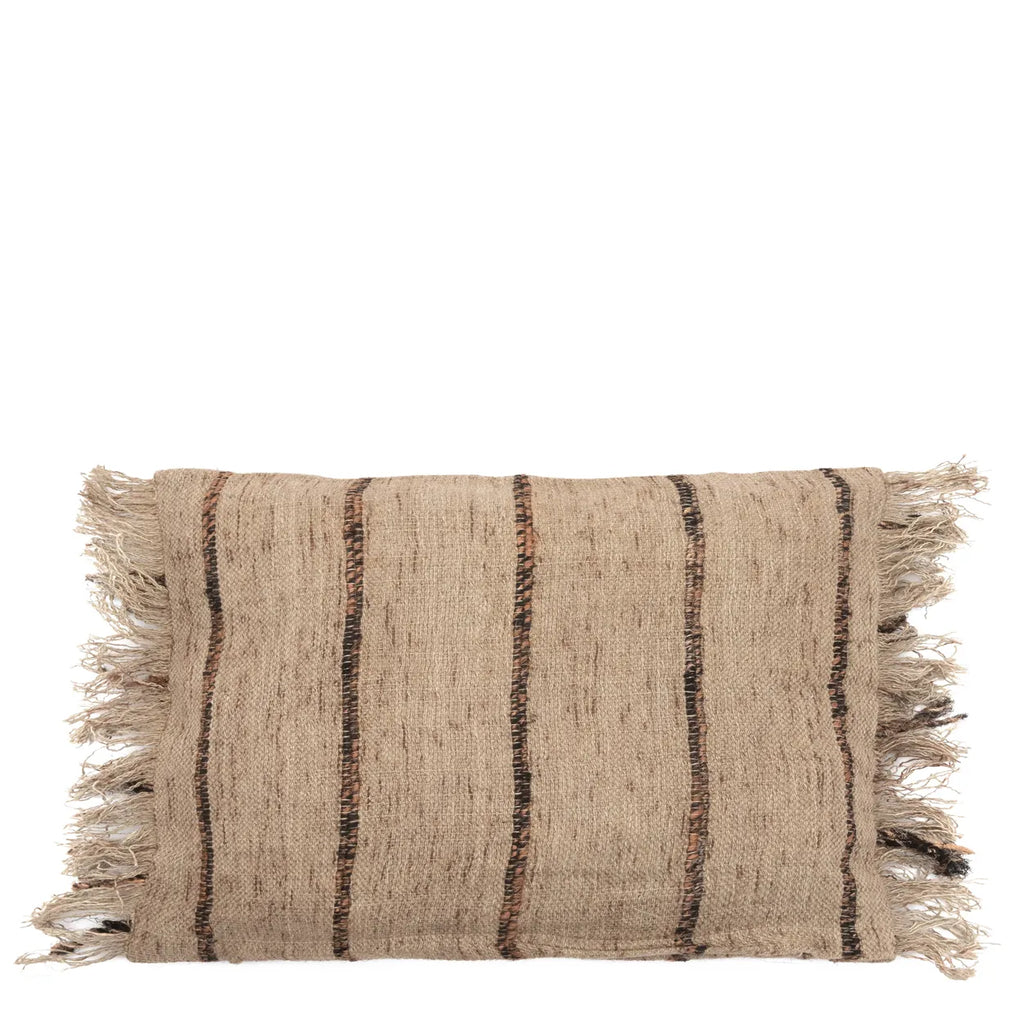 Bazar Bizar Oh My Gee Kussenhoes - Beige Zwart - Katoen - 30 x 50 cm