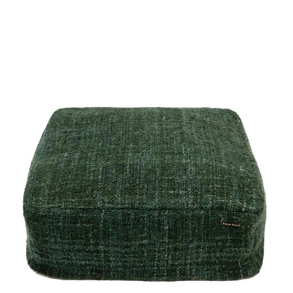 Bazar Bizar Pouf Bali - Vert - Coton - 60 x 60 x 25 cm