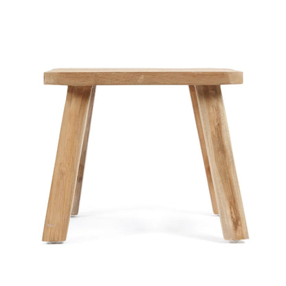 Bazar Bizar Quincy Kruk - Naturel - Teak hout - ± 40 x 30 x 35 cm