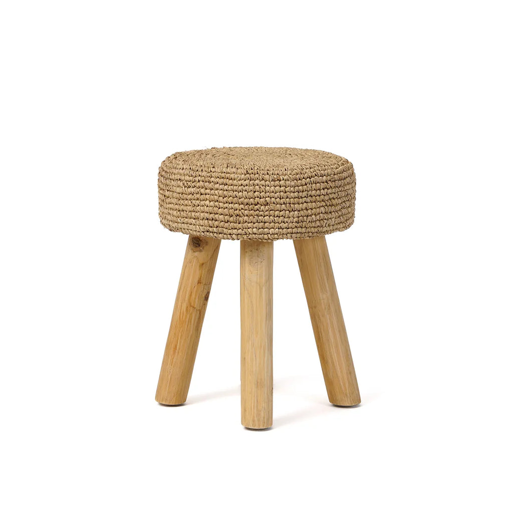 Bazar Bizar Raffia Stool - Natural