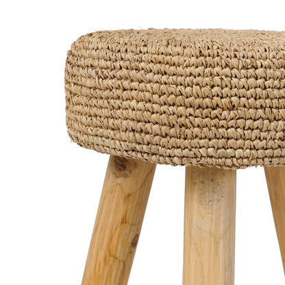 Bazar Bizar Raffia Stool - Natural