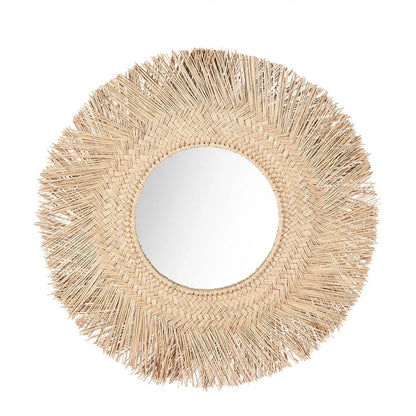 Bazar Bizar Rotan Spiegel - Naturel - Ø 65 cm