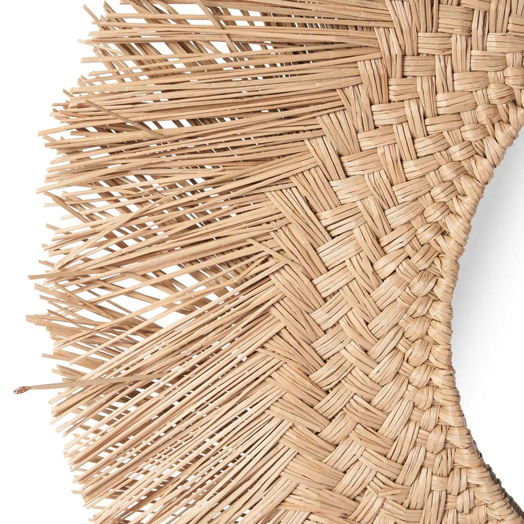 Bazar Bizar Rotan Spiegel - Naturel - Ø 65 cm