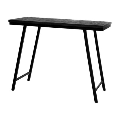 Bazar Bizar Visgraat Hoge Tafel - Zwart - 140 cm