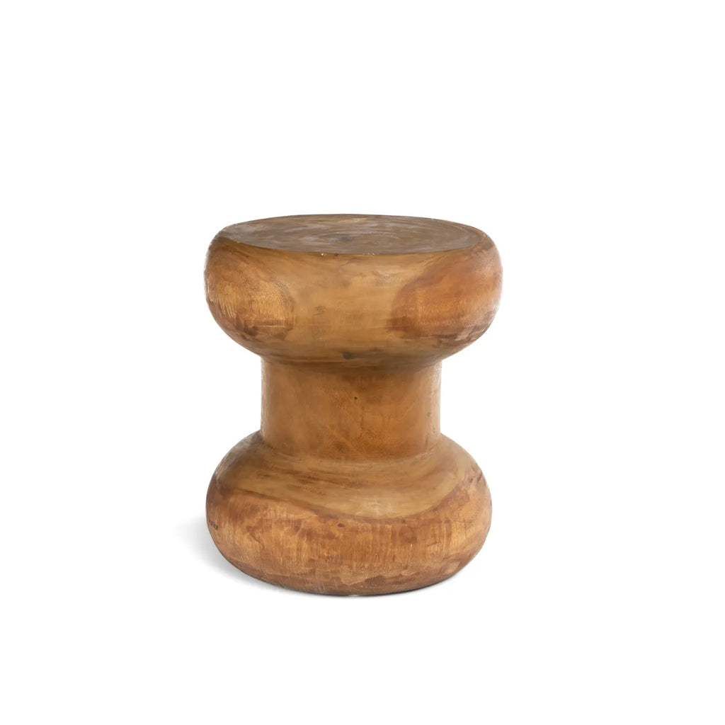 Bazar Bizar Wayra Kruk - Naturel - Suar hout - Ø 40 x 45 cm