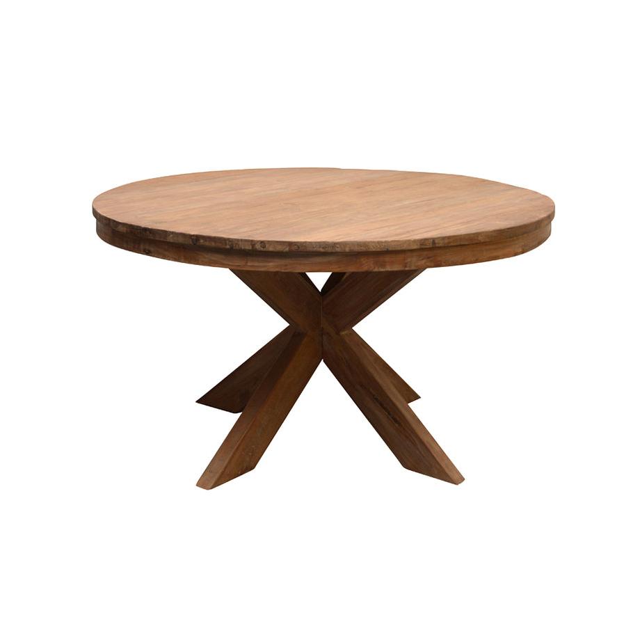 Nancy's Roque Dining table - Dining room table - Round - Taek wood - Ø 130 cm