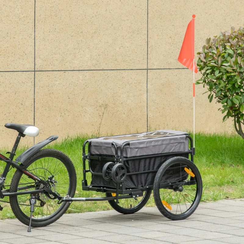 Nancy's Borbona Fietskar - Fietsaanhangwagen - Transportaanhangwagen - Handkar - ± 130 x 65 x 64-103 cm