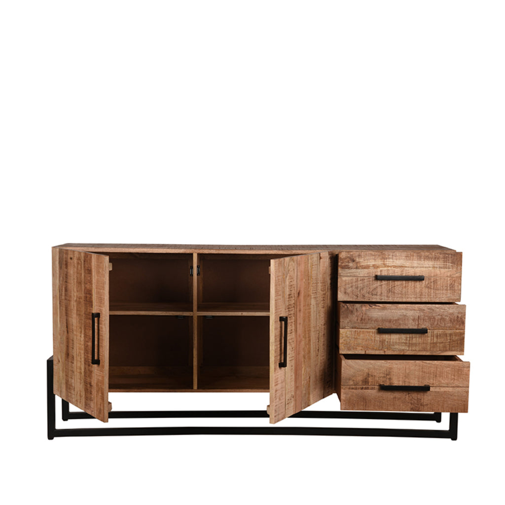 LABEL51 Dressoir Bolivia - Rough - Mangohout - ± 185 x 40 x 85 cm