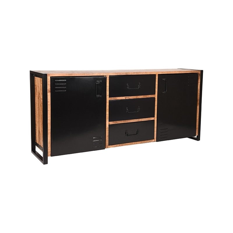 LABEL51 Buffet Bruxelles - Brut - Bois de manguier - 190 x 45 x 85 cm