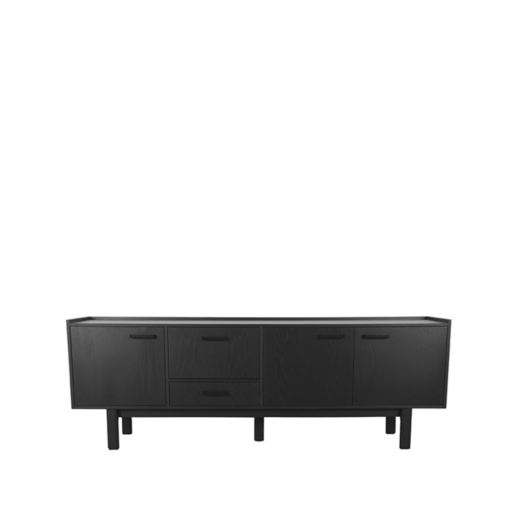 LABEL51 Cali sideboard - Black - Oak - ± 220 x 45 x 80 cm