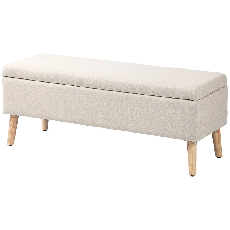 Nancy's Borbela Bench - Hocker - Storage bench - Beige - ± 110 x 40 x 45 cm