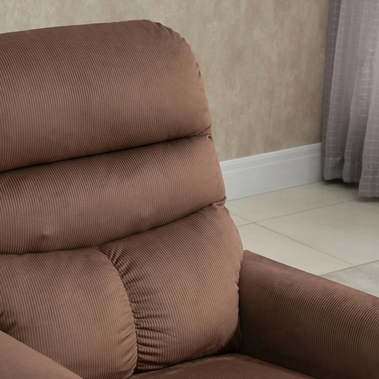 Nancy's Alcaria Sta op stoel - Opsta stoel - Seniorenstoel - Massagestoel - Relaxfauteuil - Bruin