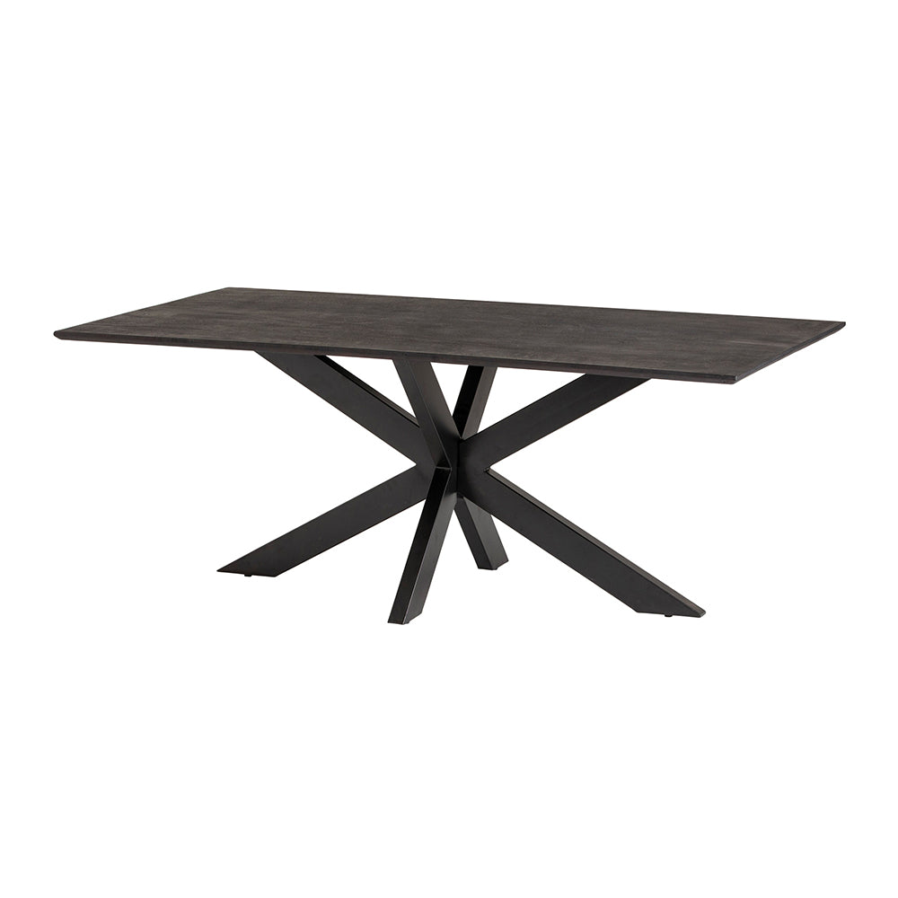 Nancy's Candedo Dining room table - Dining table - Kitchen table - Black - Mango wood - 160 x 80 x 78 cm