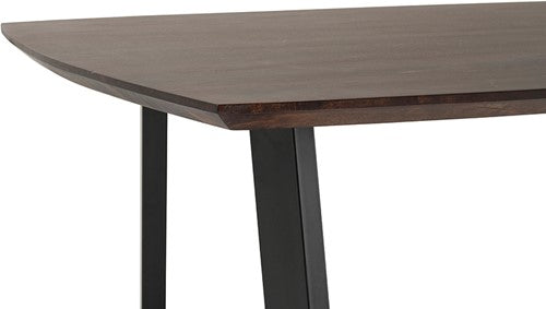 Nancy's Ciboes Dining room table - Dining table - Kitchen table - Dark Walnut / Black - Mango wood / Steel - 180 x 90 x 78 cm