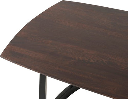 Nancy's Ciboes Dining room table - Dining table - Kitchen table - Dark Walnut / Black - Mango wood / Steel - 180 x 90 x 78 cm