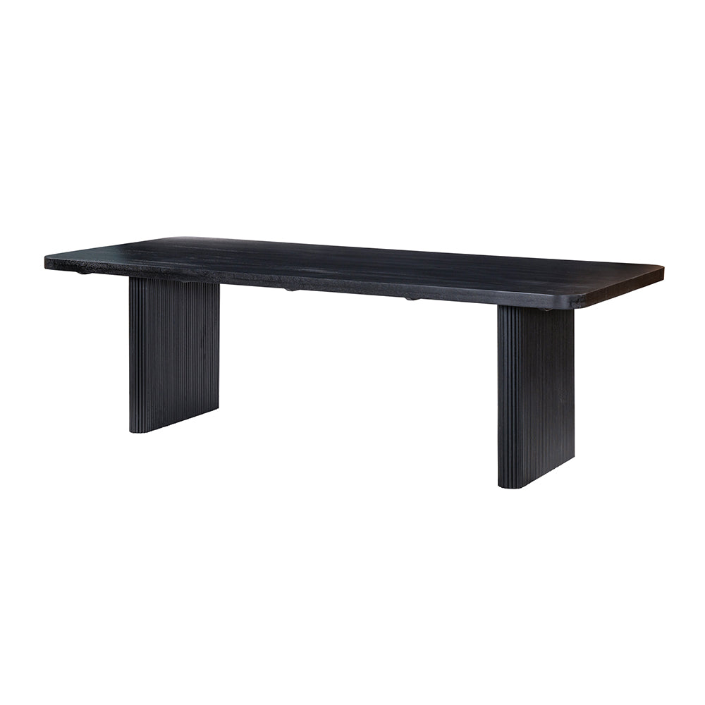 Nancy's Monte Dining room table - Dining table - Kitchen table - Black - Mango wood - 200 x 90 x 76 cm