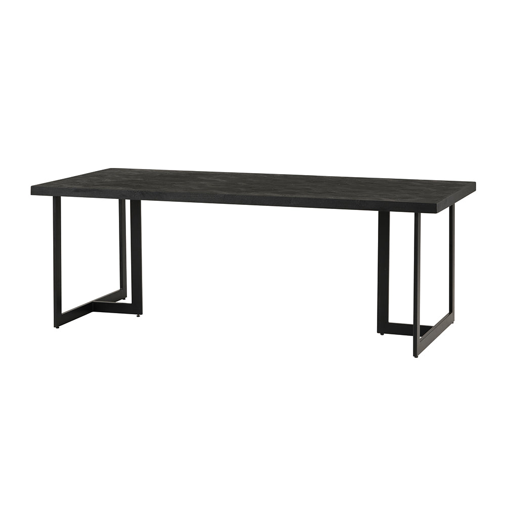 Nancy's Souto Dining room table - Dining table - Kitchen table - Black - Mango wood - 200 x 100 x 78 cm